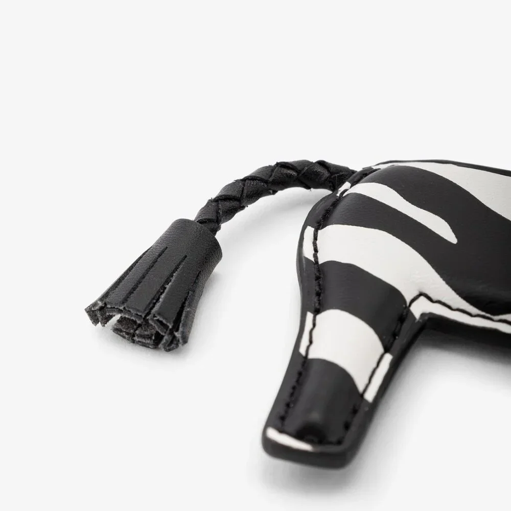 MICHAEL KORS Zebra Keychain Key Fob Bag Charm - Black - 35S5SGFK3Y - Picture 13 of 13